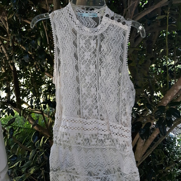 PEASANT STYLE NAVY COLLARED BLOUSE, 3X(21) - Picture 7 of 7